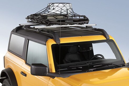Discover Ford Bronco Accessories in PR, Racks And Carriers By Thule - Cargo Basket, Rack-Mounted With Net